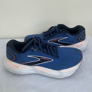 Brooks Glycerin 21 Blue Athletic Sneakers size 10B Medium Womens